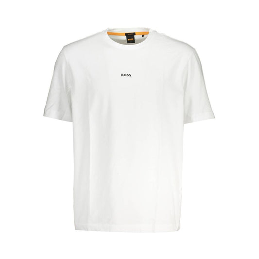 Hugo Boss White Cotton T-Shirt Hugo Boss