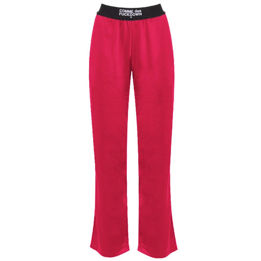 Comme Des Fuckdown Fuchsia Polyester Jeans & Pant Comme Des Fuckdown
