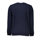 Tommy Hilfiger men's blue cotton sweatshirt with crew neck and long sleeves, casual style and logo detail.