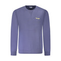 Wrangler men's blue cotton sweatshirt with a crew neck and long sleeves, casual style for everyday wear.
