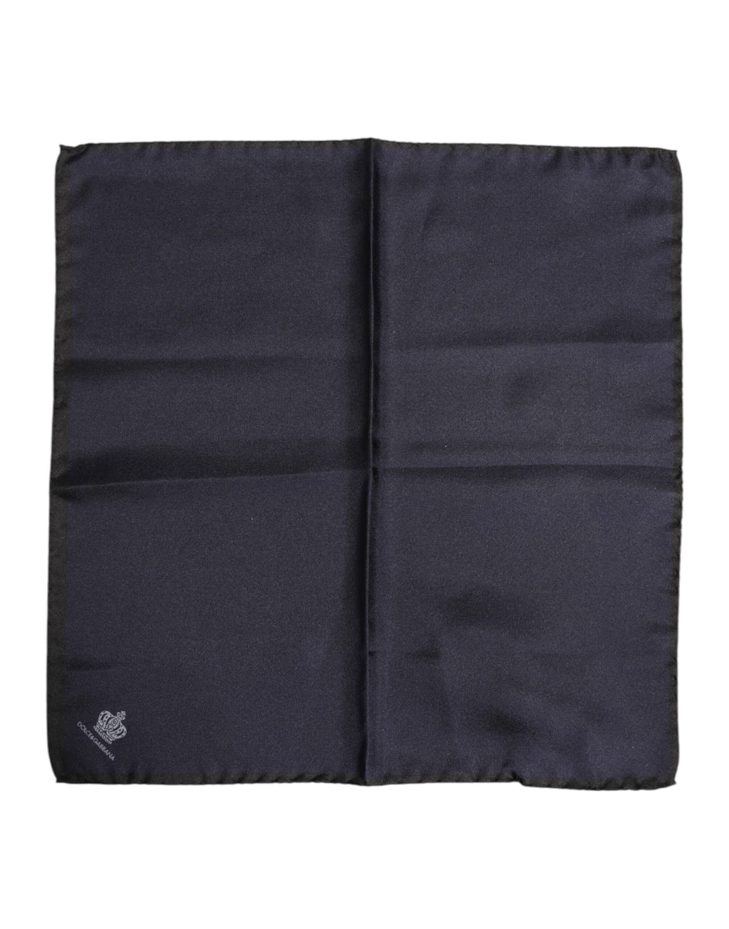 Dolce & Gabbana Blue DG Crown Silk Square Men Foulard Scarf - Eljoys Fashion 