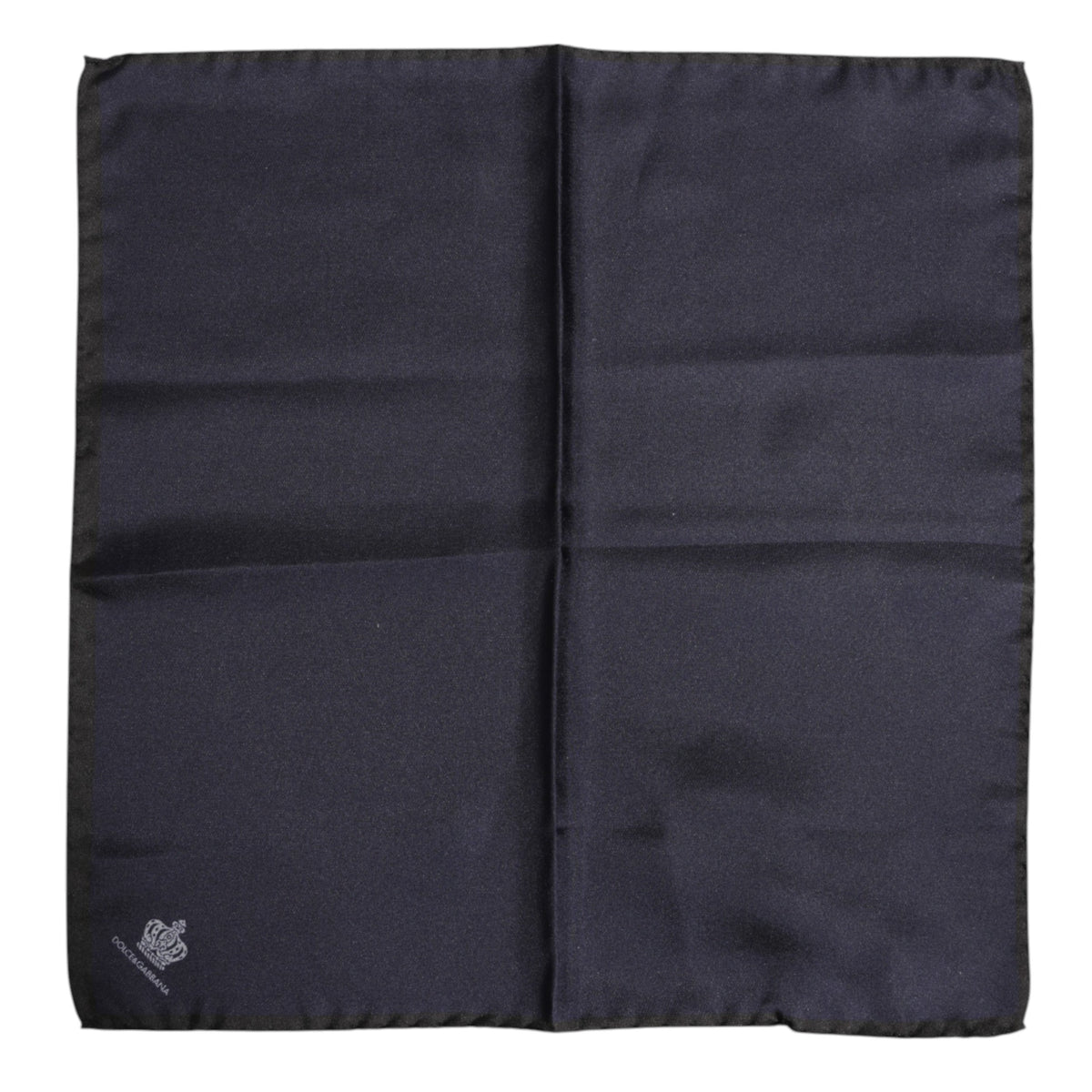 Dolce & Gabbana Blue DG Crown Silk Square Men Foulard Scarf - Eljoys Fashion 