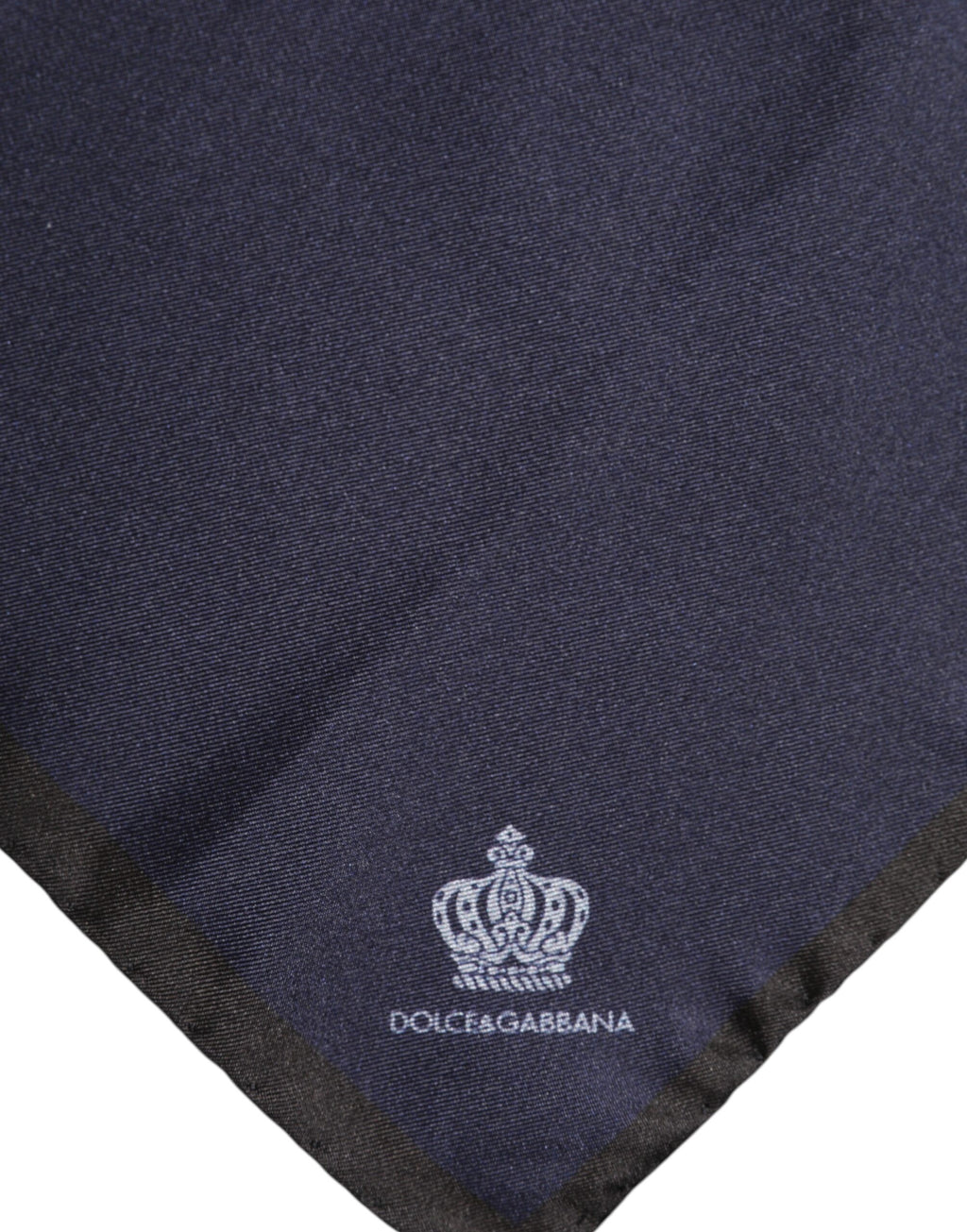 Dolce & Gabbana Blue DG Crown Silk Square Men Foulard Scarf - Eljoys Fashion 
