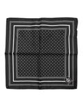 Dolce & Gabbana Black White Polka Dot Men Foulard Scarf Dolce & Gabbana