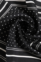 Dolce & Gabbana Black White Polka Dot Men Foulard Scarf Dolce & Gabbana