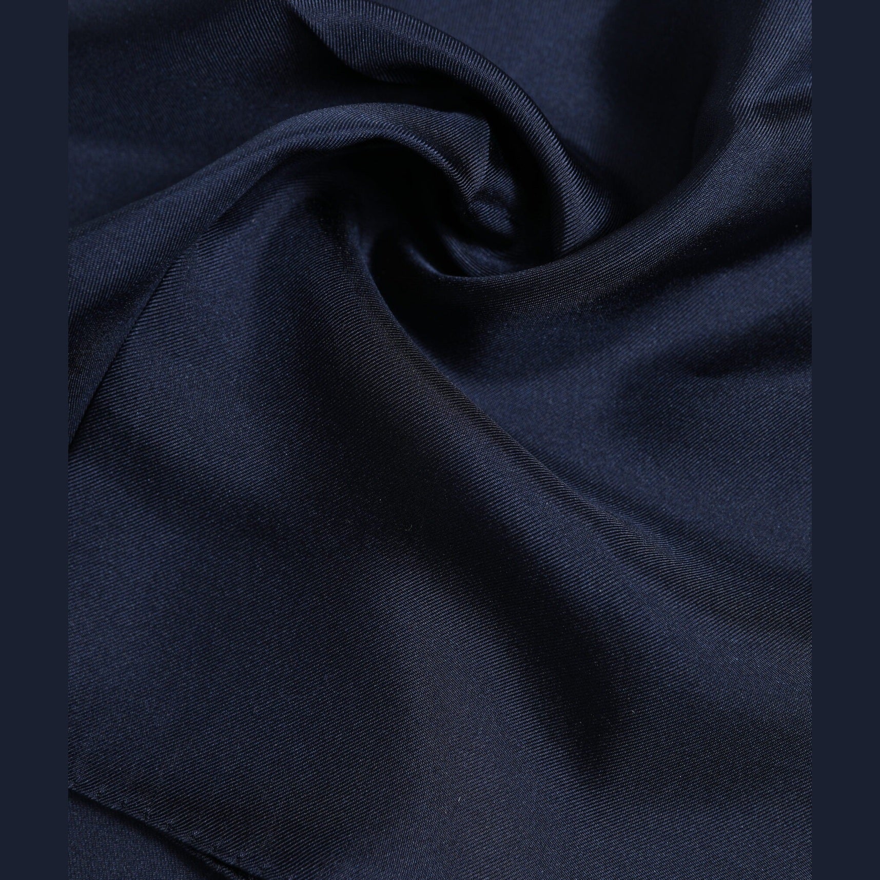 Dolce & Gabbana Dark Blue Silk Square Men Foulard Scarf