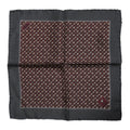 Dolce & Gabbana Maroon Cocktail Silk Square Foulard Scarf