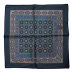 Dolce & Gabbana Blue Printed Silk Square Men Foulard Scarf - Eljoys Fashion 