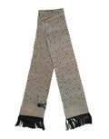 Dolce & Gabbana Gray Skulls Silk Fringes Men Foulard Scarf - Eljoys Fashion 