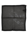 Dolce & Gabbana Black Patterned Cotton Square Foulard Scarf - Eljoys Fashion 
