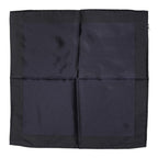 Dolce & Gabbana Dark Blue Silk Square Men Foulard Scarf