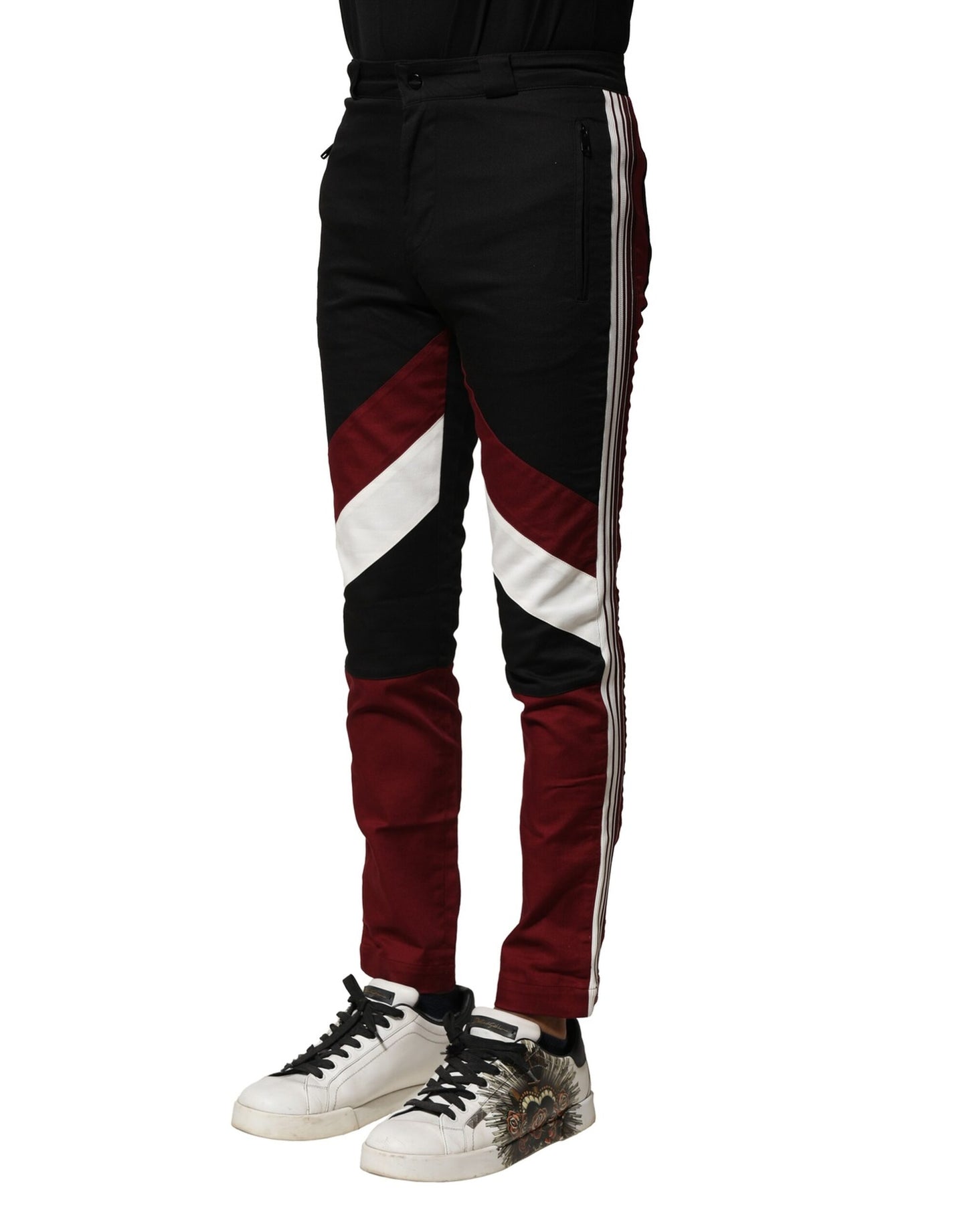 Dolce & Gabbana Multicolor Cotton Jogger Men Pants Dolce & Gabbana