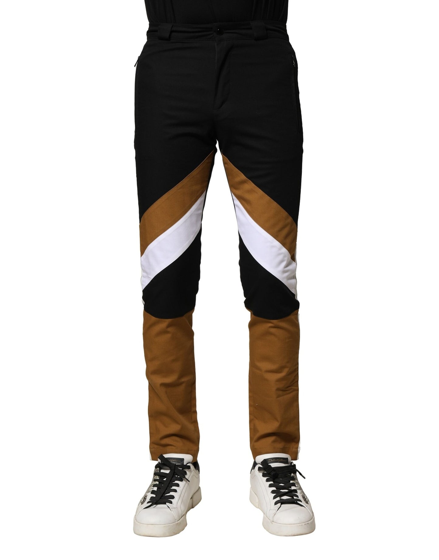 Dolce & Gabbana Multicolor Cotton Slim Fit Men Pants Dolce & Gabbana