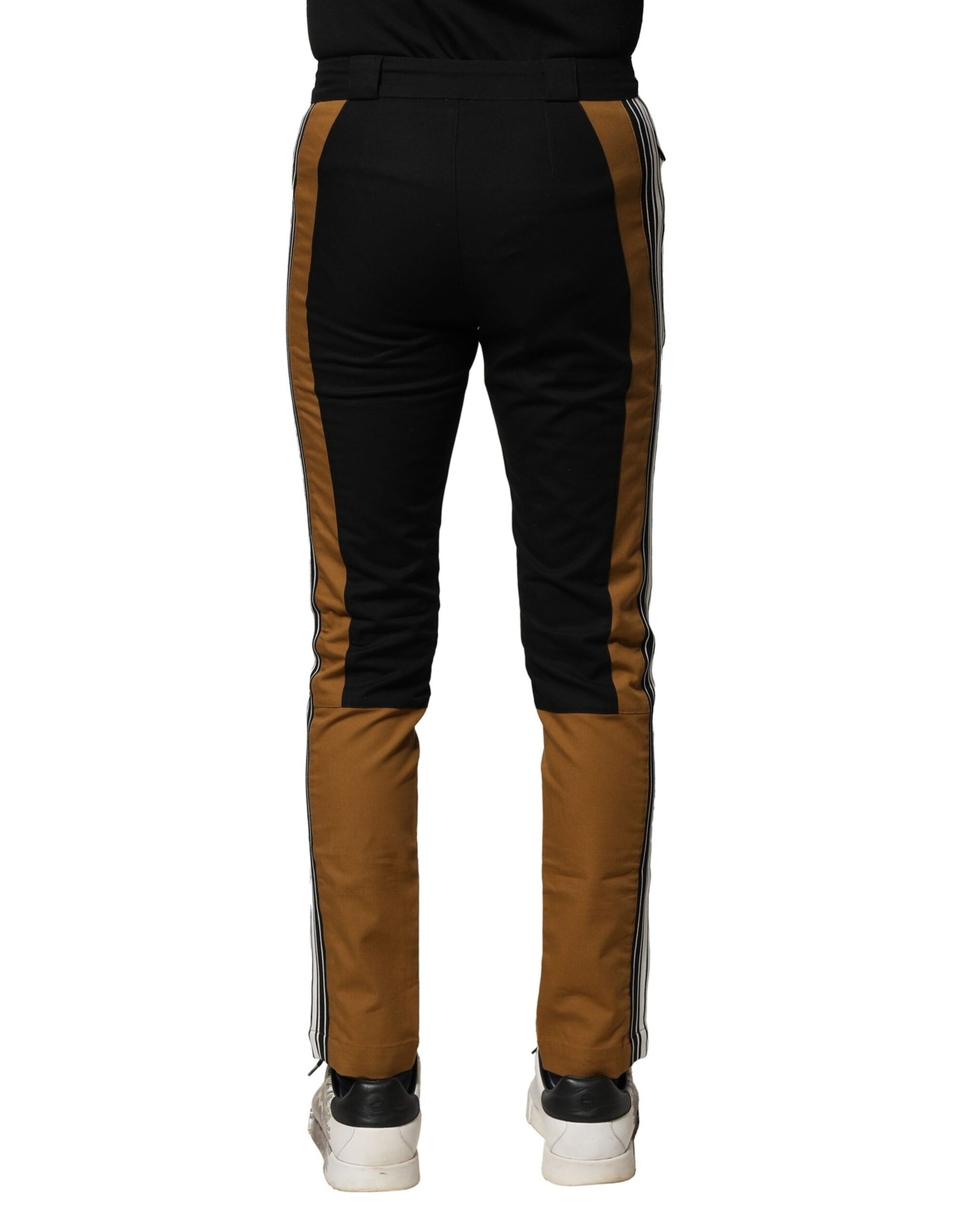 Dolce & Gabbana Multicolor Cotton Slim Fit Men Pants Dolce & Gabbana