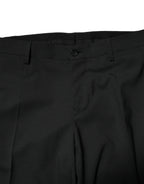 Dolce & Gabbana Black Wool 2 Piece Single Breasted Suit