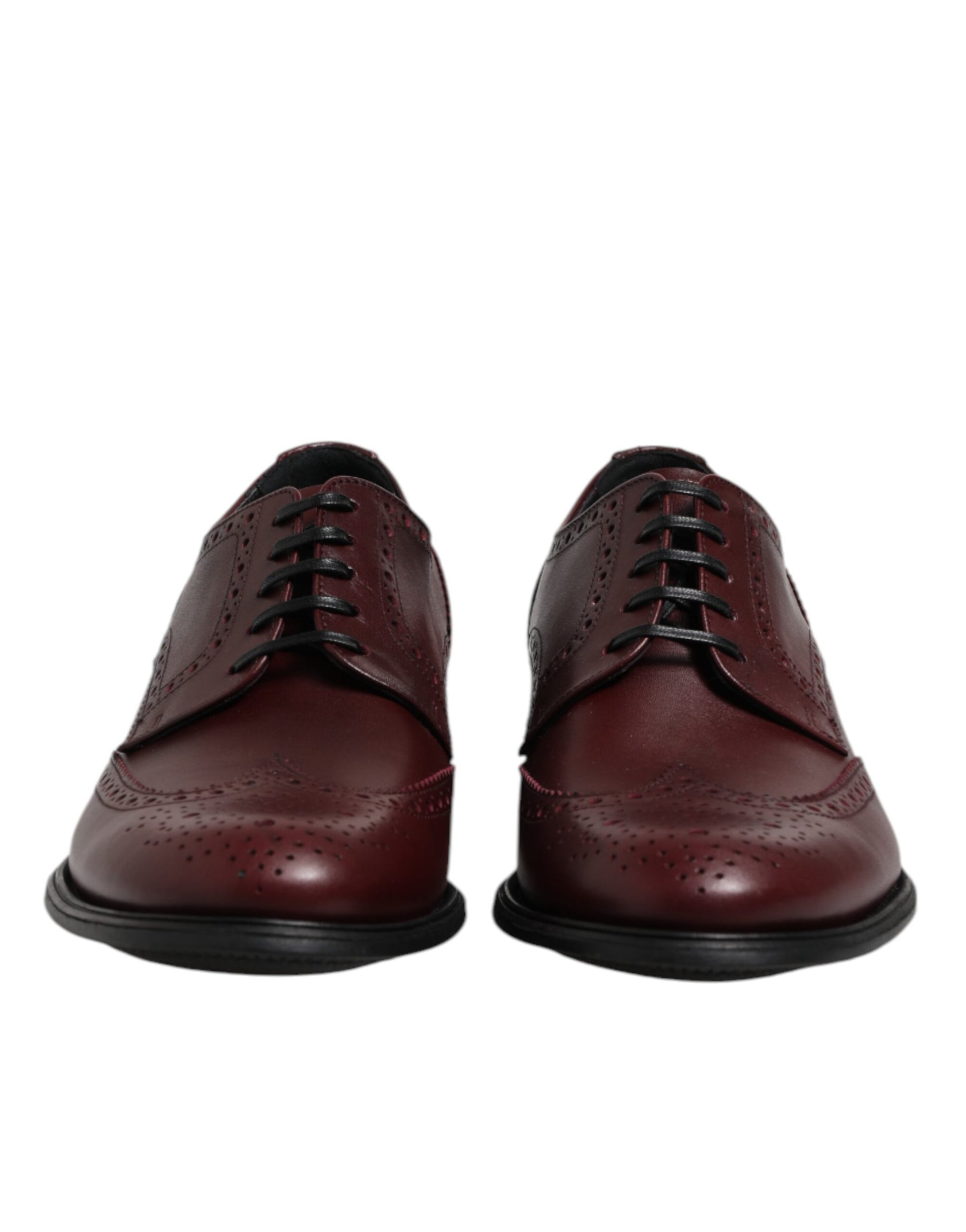 Dolce & Gabbana Brown Leather Lace Up Derby Dress Shoes Dolce & Gabbana