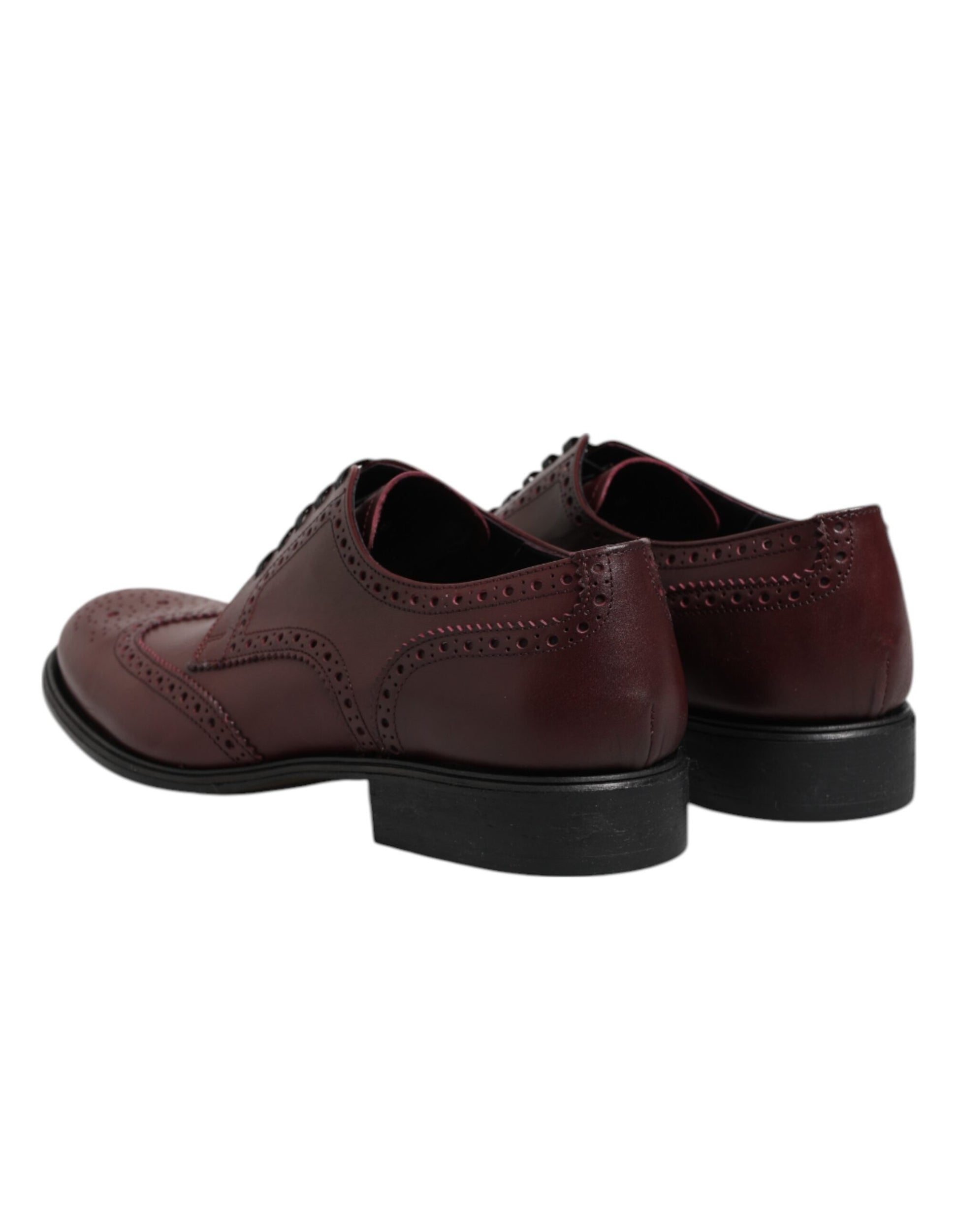 Dolce & Gabbana Brown Leather Lace Up Derby Dress Shoes Dolce & Gabbana