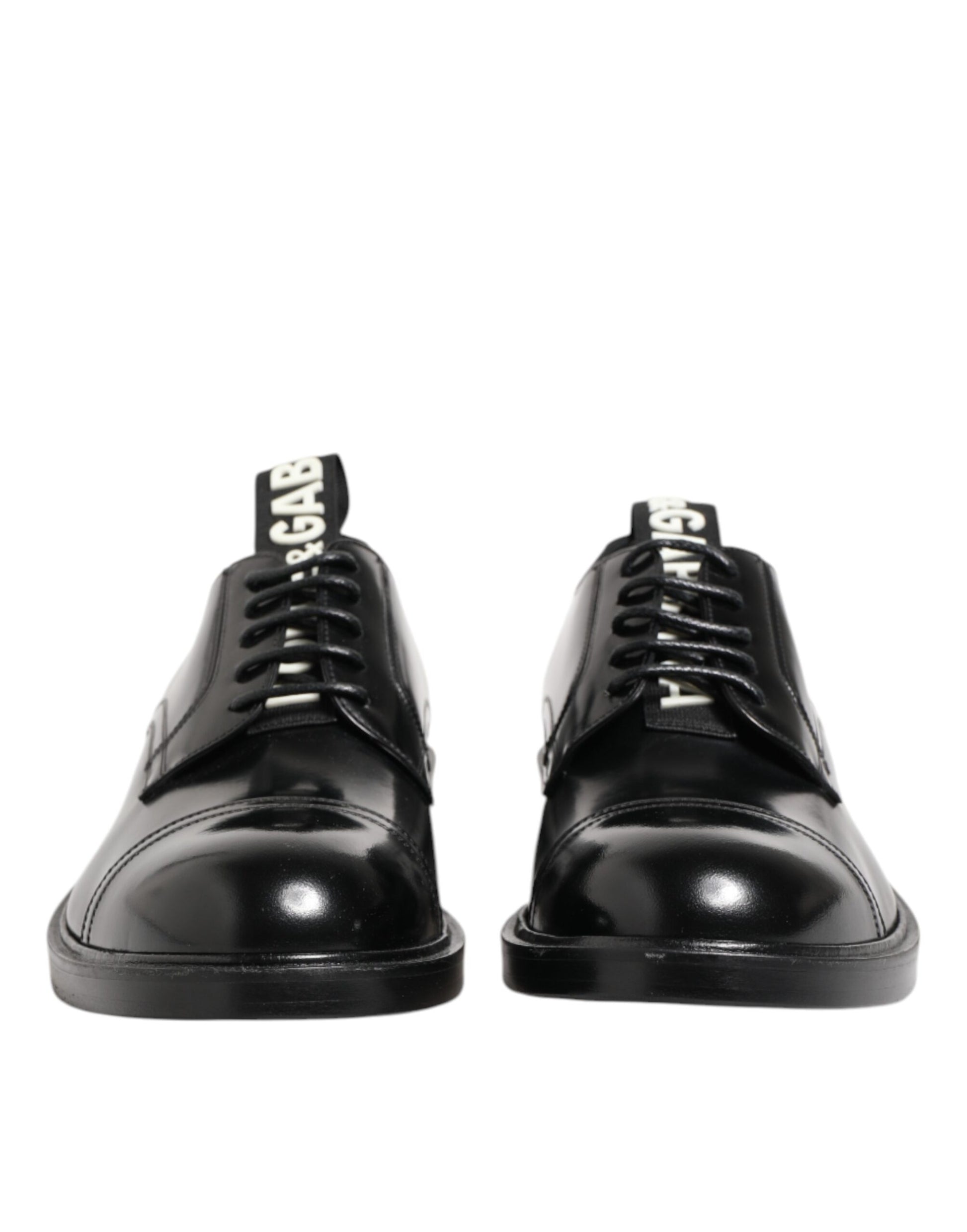Dolce & Gabbana Black Leather Dress Lace Up Men Formal Shoes Dolce & Gabbana