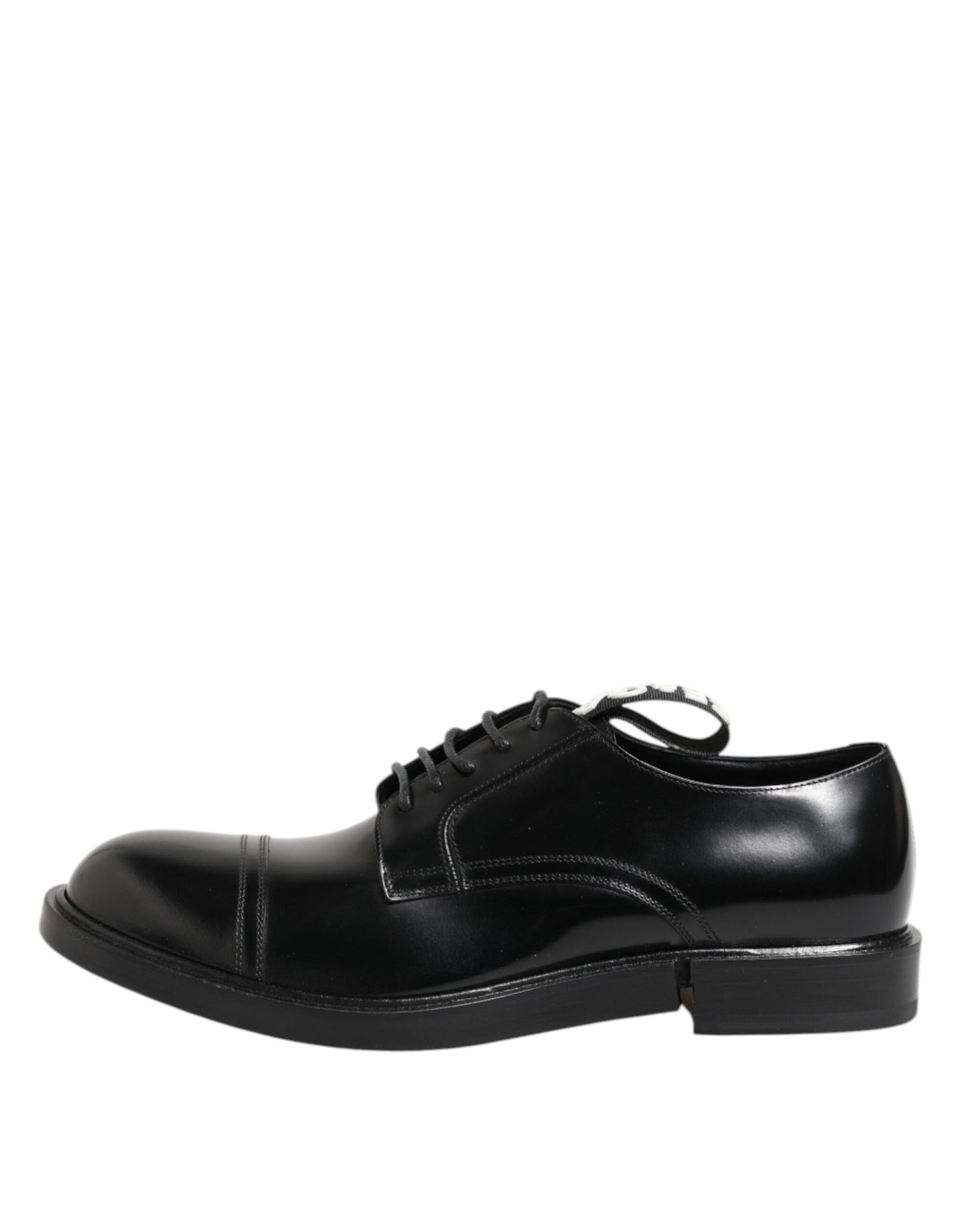 Dolce & Gabbana Black Leather Dress Lace Up Men Formal Shoes Dolce & Gabbana