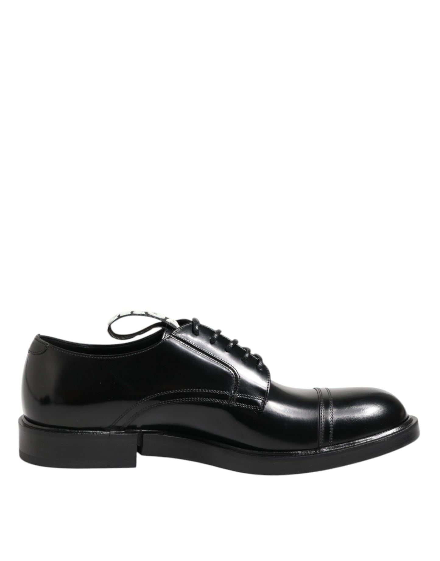 Dolce & Gabbana Black Leather Dress Lace Up Men Formal Shoes Dolce & Gabbana