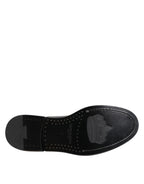 Dolce & Gabbana Black Leather Dress Lace Up Men Formal Shoes