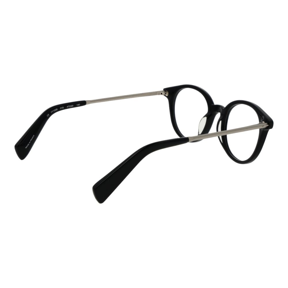 Yohji Yamamoto Black Unisex Glasses Frame