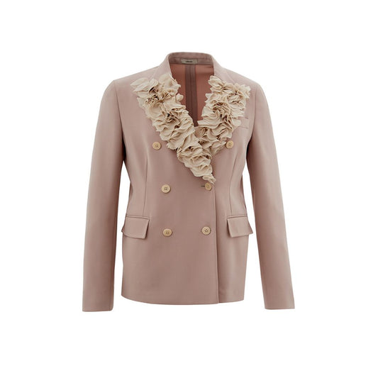 Lardini Gray Polyester Jackets & Coat Lardini