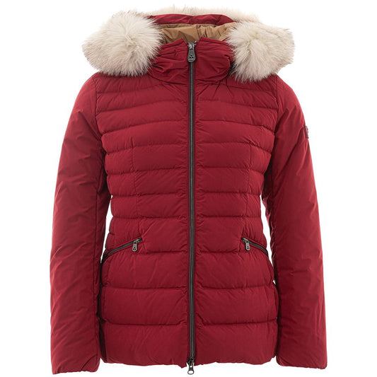 Peuterey Bordeaux Polyester Jackets & Coat Peuterey
