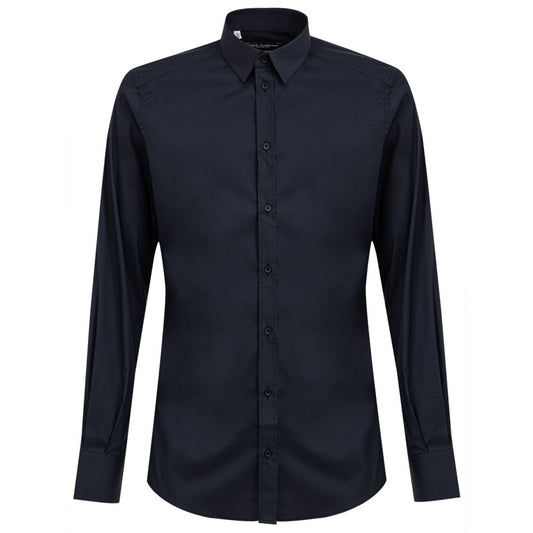 Dolce & Gabbana Blue Cotton Shirt Dolce & Gabbana