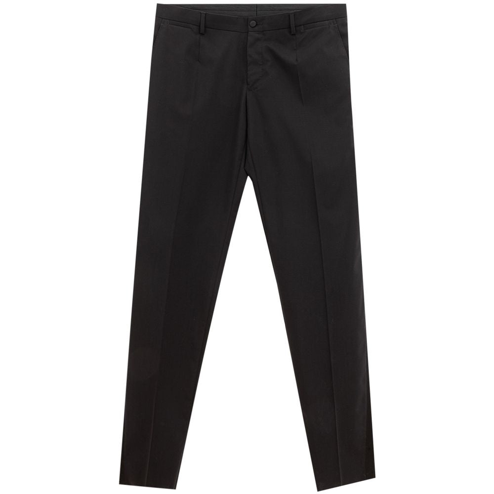 Dolce & Gabbana Black Wool Pant Dolce & Gabbana