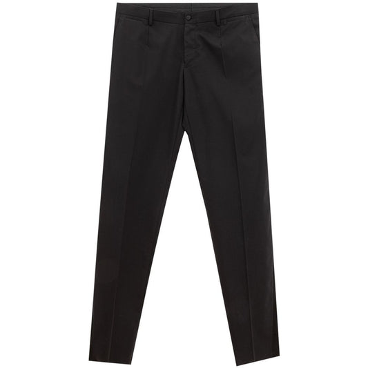 Dolce & Gabbana Black Wool Pant Dolce & Gabbana