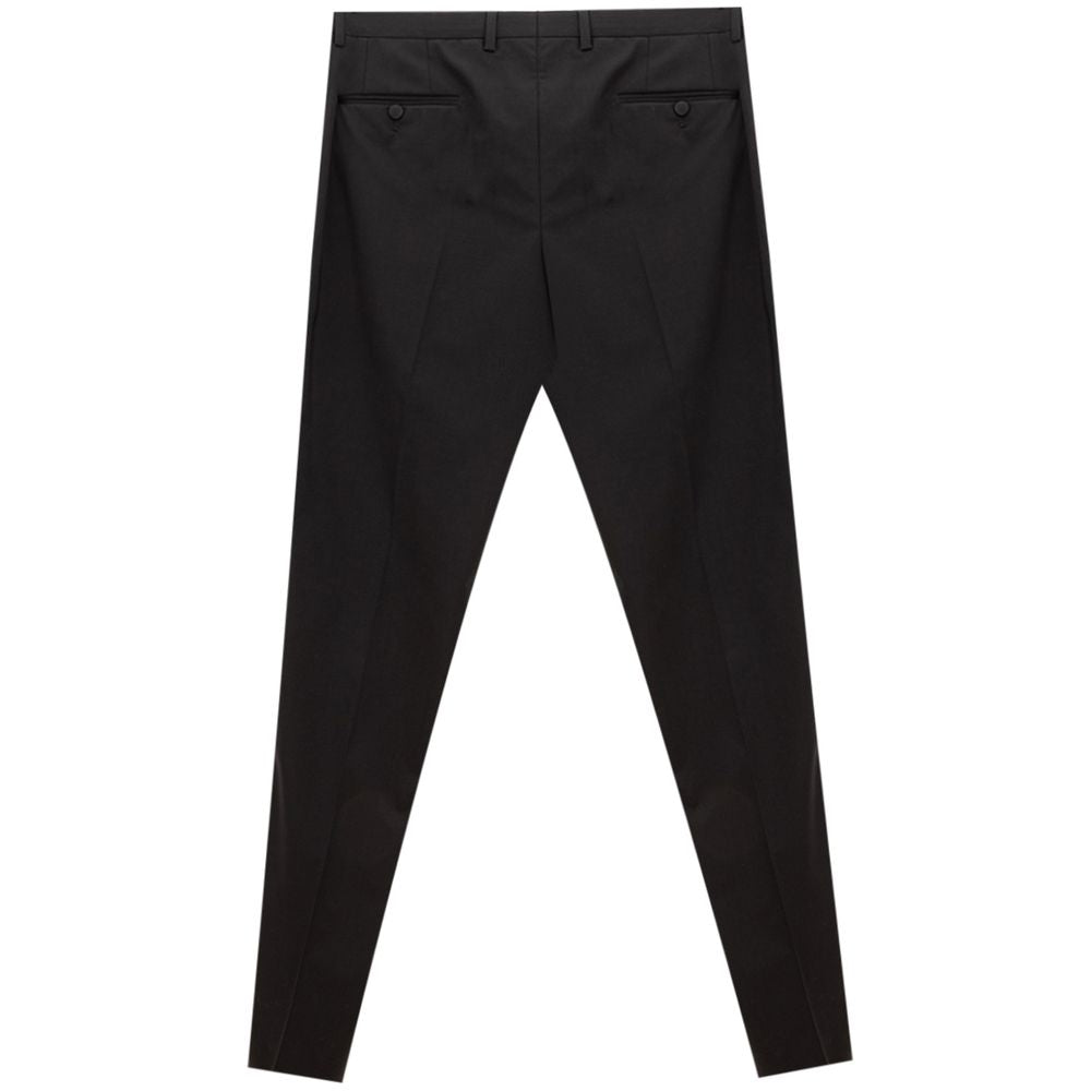 Dolce & Gabbana Black Wool Pant Dolce & Gabbana