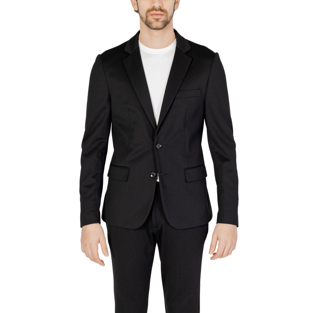 Antony Morato Black Polyester Blazer Antony Morato