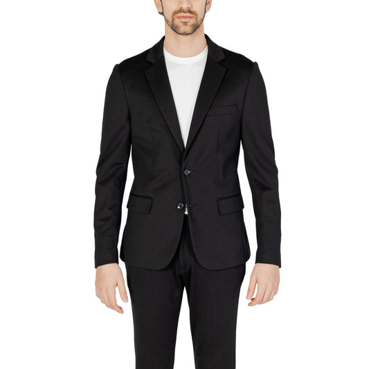 Antony Morato Black Polyester Blazer Antony Morato
