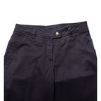 Incotex Dark Purple Mid Waist Casual Straight Pants