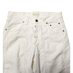 Jeckerson White Cotton Stretch Straight Fit Men Denim Jeans