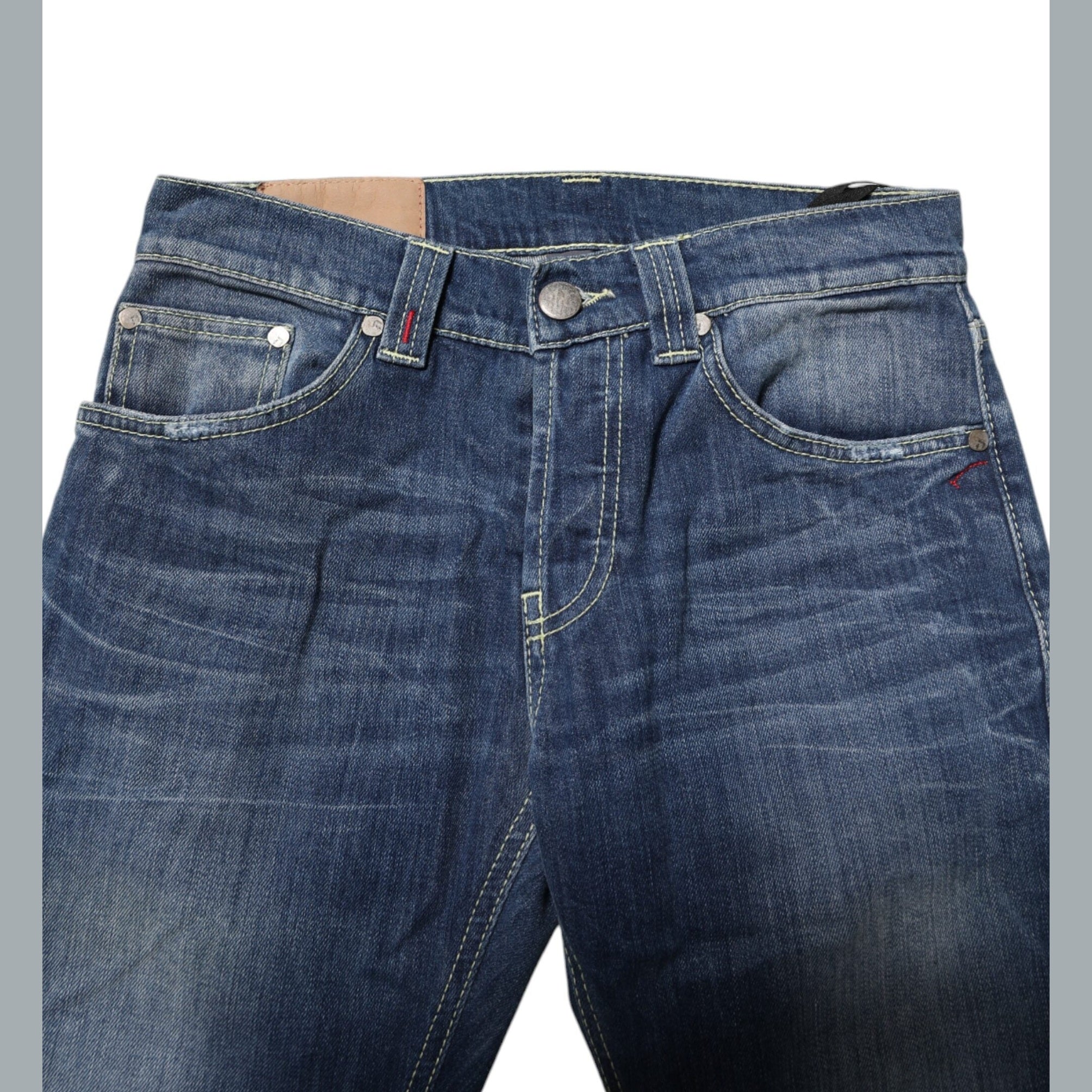 Dondup Blue Washed Skinny Fit Casual Men Denim Jeans