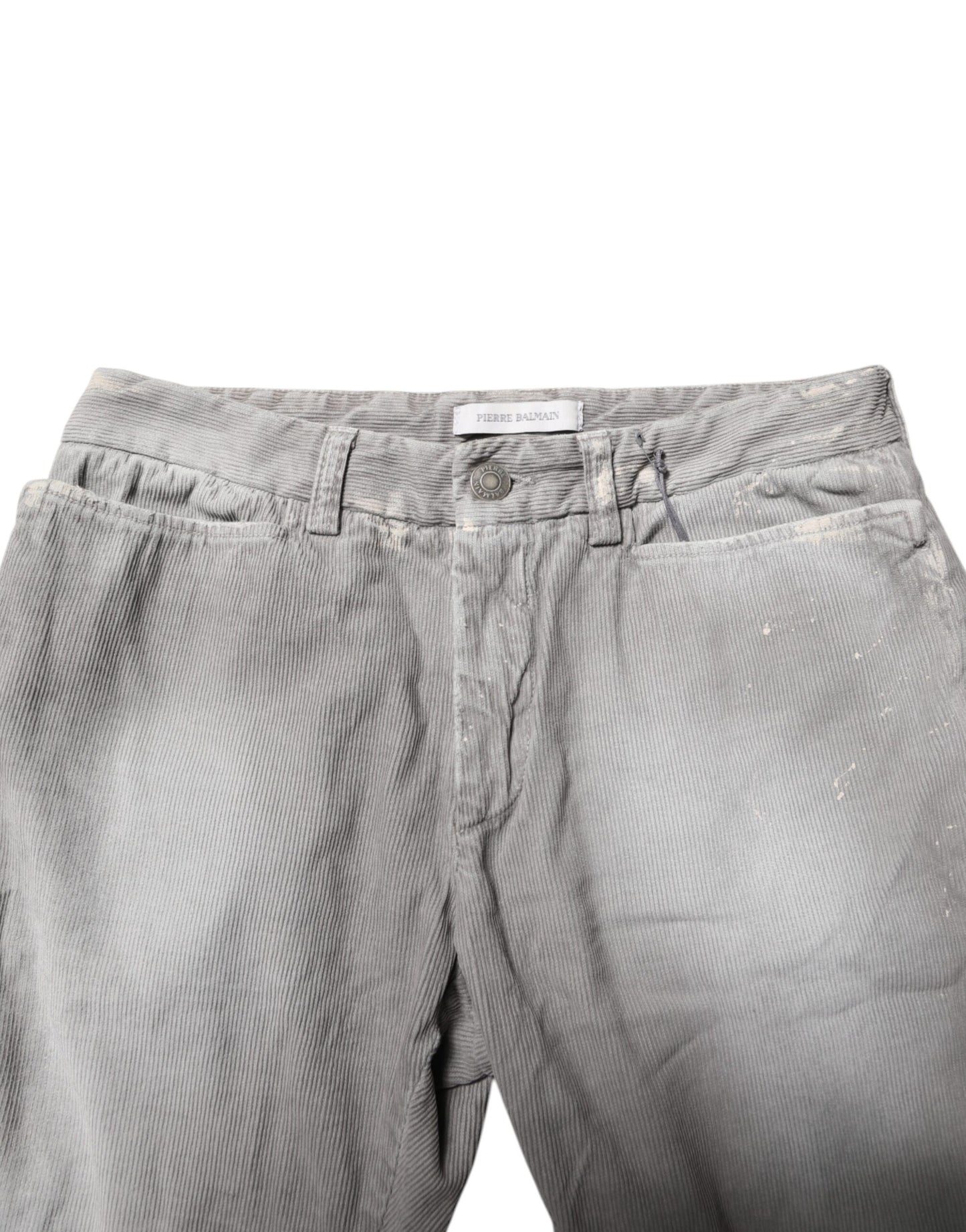 Balmain Light Gray Washed Skinny Fit Men Denim Jeans Balmain