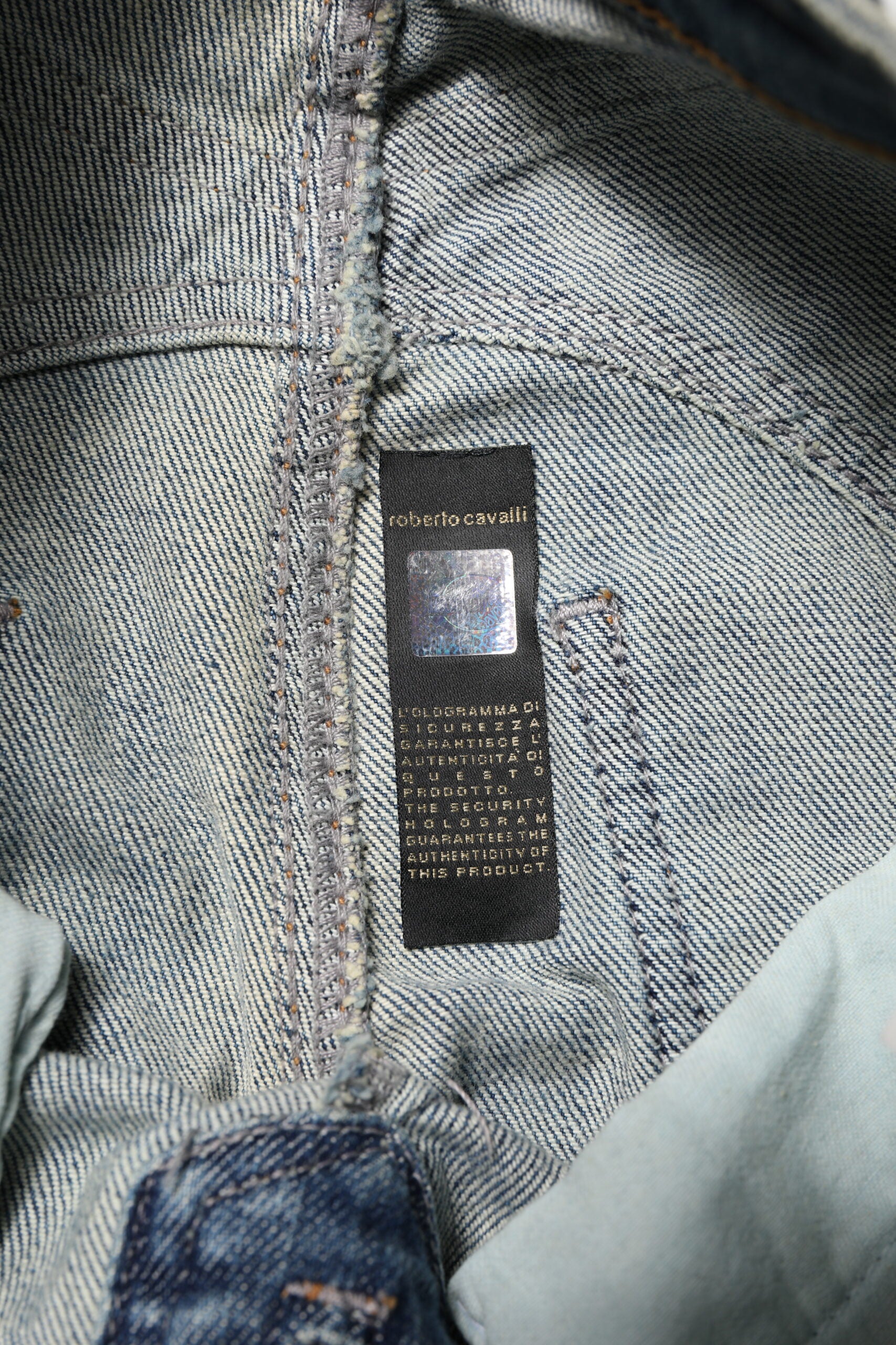 Just Cavalli Blue Washed Straight Fit Men Denim Jeans Just Cavalli