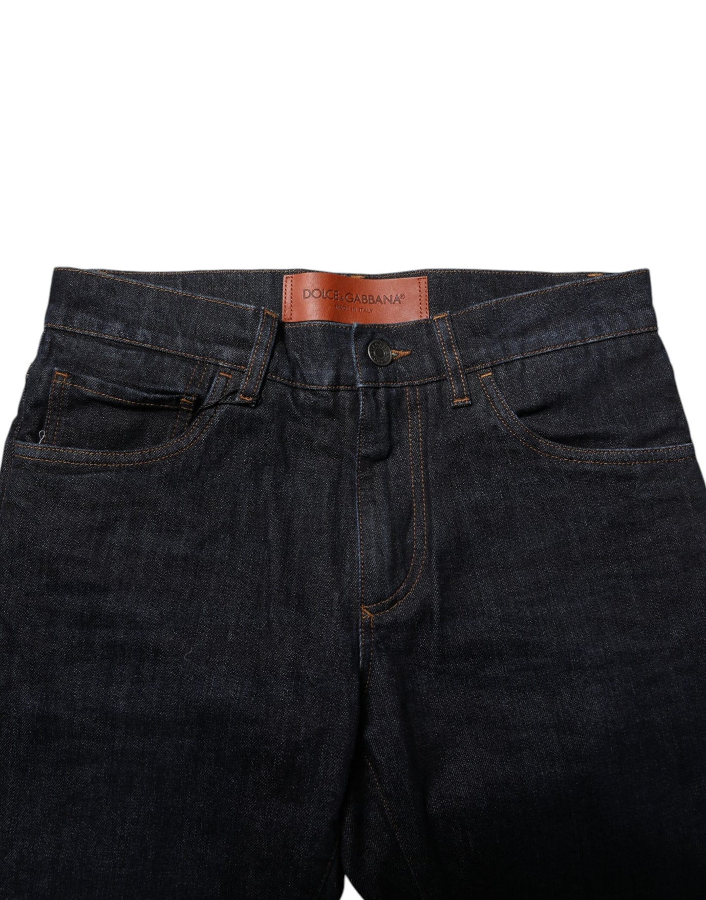 Dolce & Gabbana Black Cotton Skinny Denim Men Jeans Dolce & Gabbana