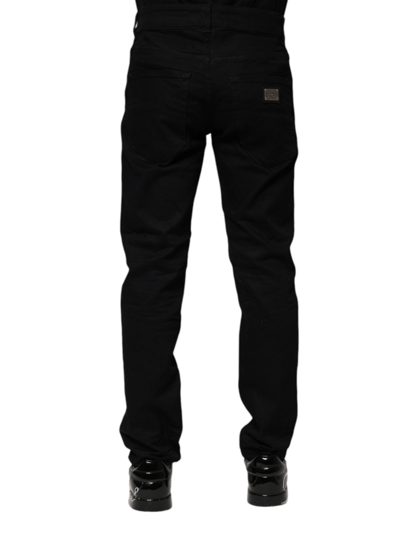 Dolce & Gabbana Black Cotton Skinny Denim Jeans Dolce & Gabbana