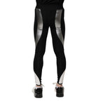 Dolce & Gabbana Black Silver Nylon Skinny Men Leggings Pants