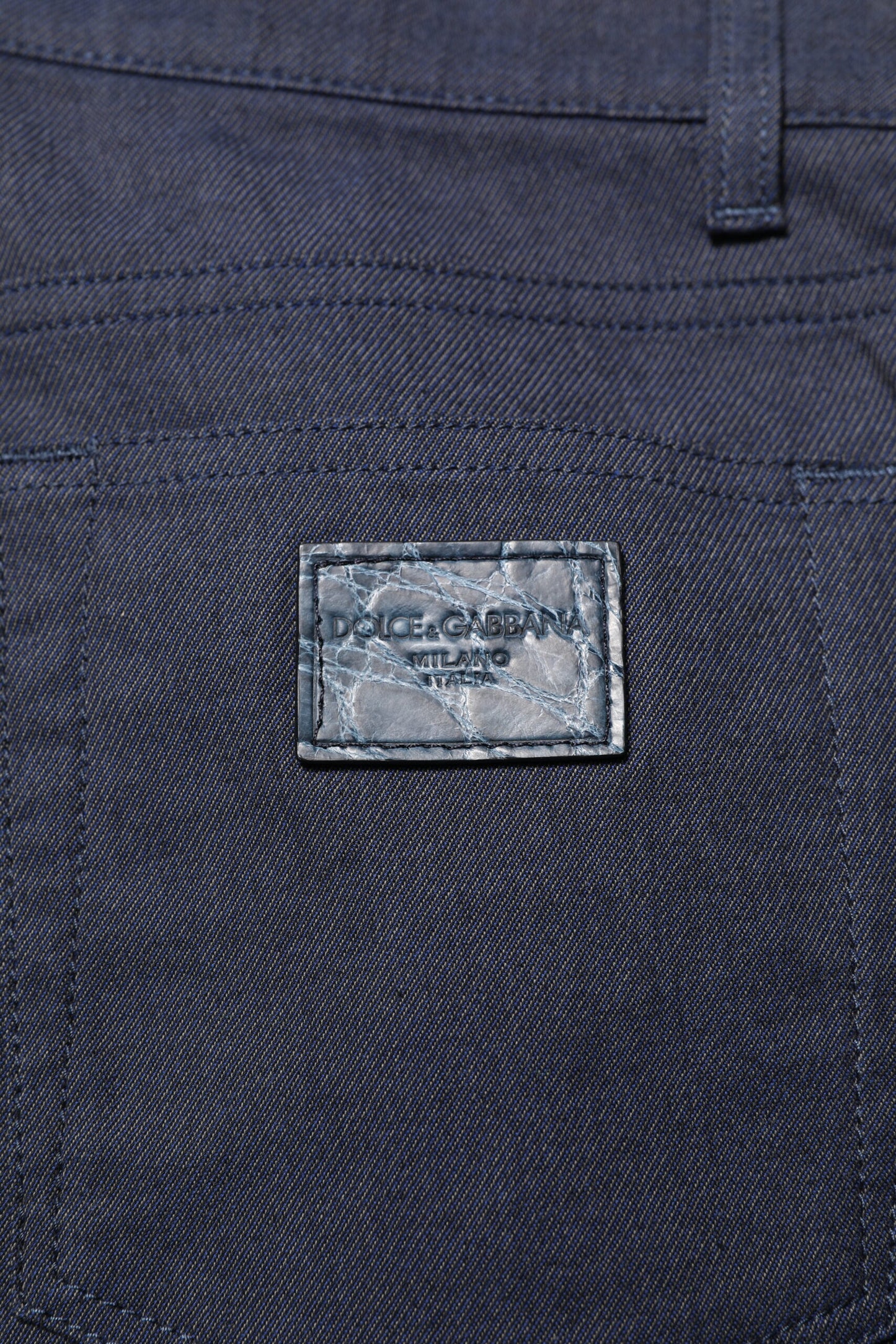 Dolce & Gabbana Dark Blue Cotton Skinny Denim Jeans Dolce & Gabbana