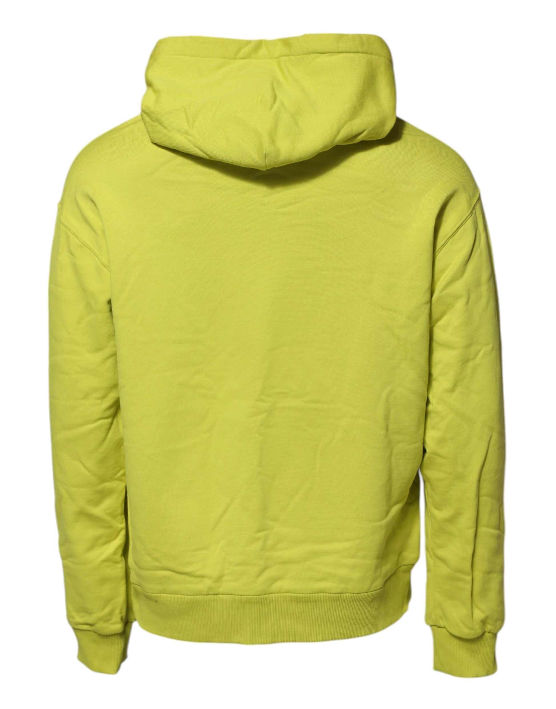 Dolce & Gabbana Green Cotton Hooded Logo Sweatshirt Sweater Dolce & Gabbana