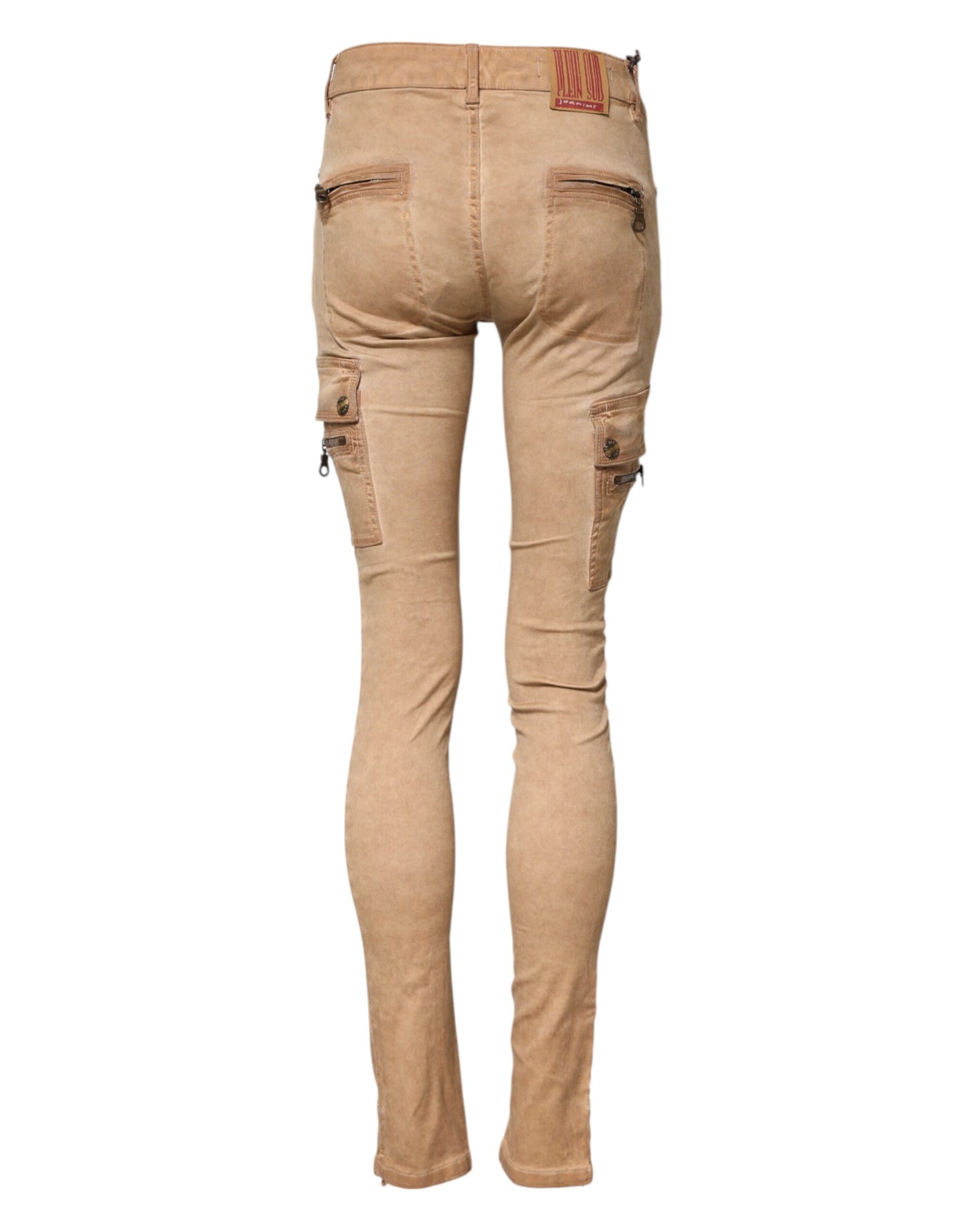 PLEIN SUD Brown Cotton Mid Waist Skinny Denim Jeans PLEIN SUD