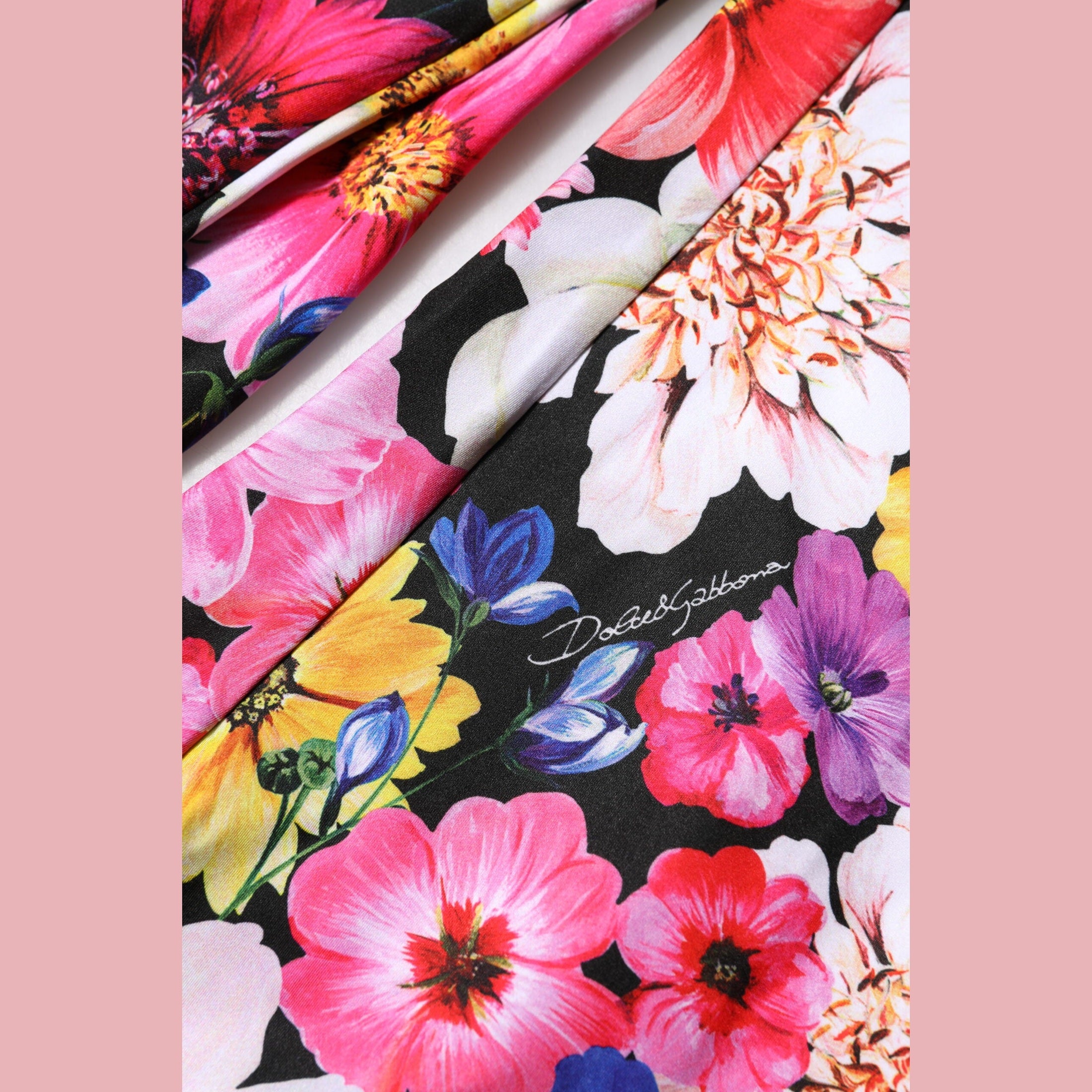 Dolce & Gabbana Multicolor Floral High Waist Leggings Pants