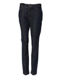Dolce & Gabbana Blue Queen Patch AUDREY Mid Waist Denim Jeans - Eljoys Fashion 