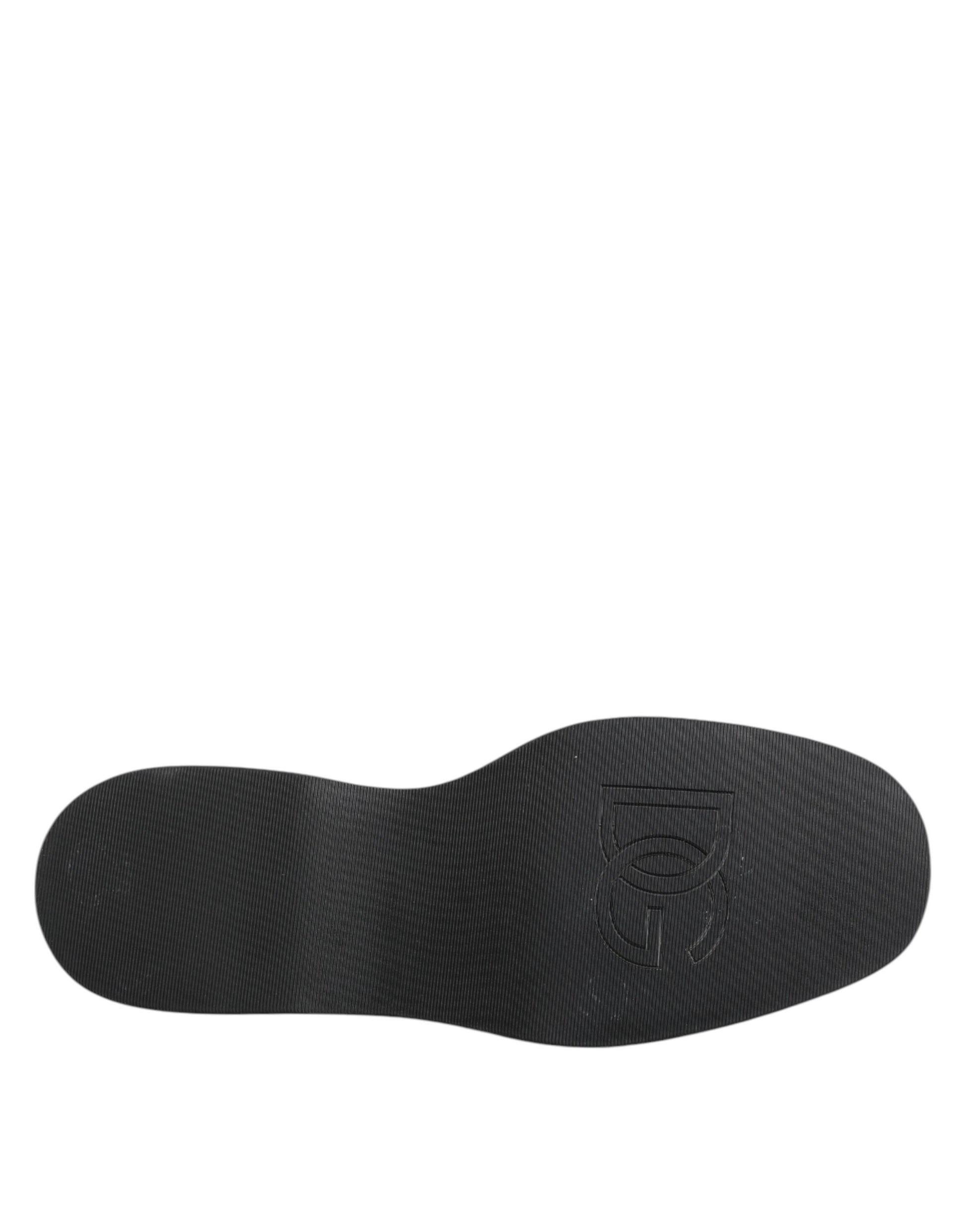 Dolce & Gabbana Red Leopard Derby Formal Men Dress Shoes Dolce & Gabbana