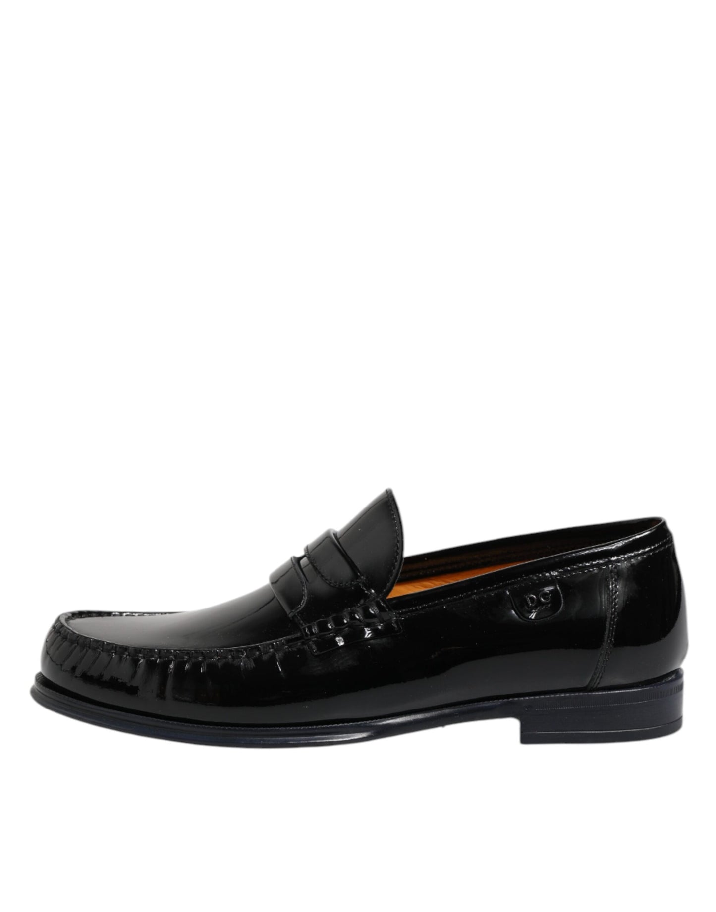Dolce & Gabbana Black Leather Slip On Loafers Dress Shoes Dolce & Gabbana