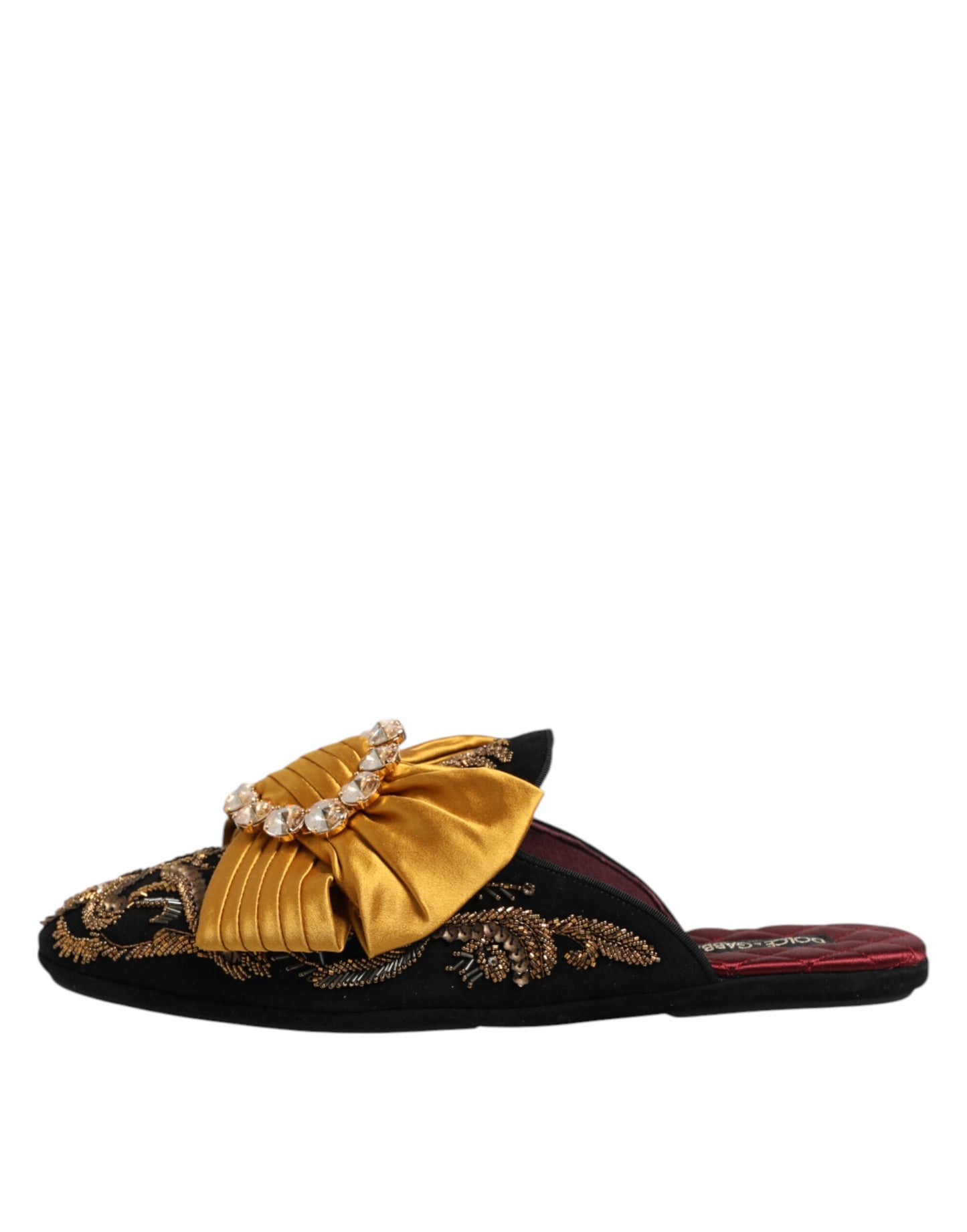 Dolce & Gabbana Multicolor Embellished Flat Sandals Shoes Dolce & Gabbana